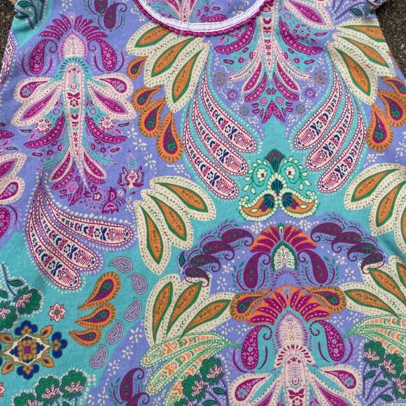 Matilda Jane Colorful Vibrant Paisley Beach Coverup Dress with Pockets Sz 6 - Picture 2 of 6